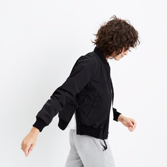 Madewell Jackets & Blazers - Madewell Side Zip Bomber Jacket